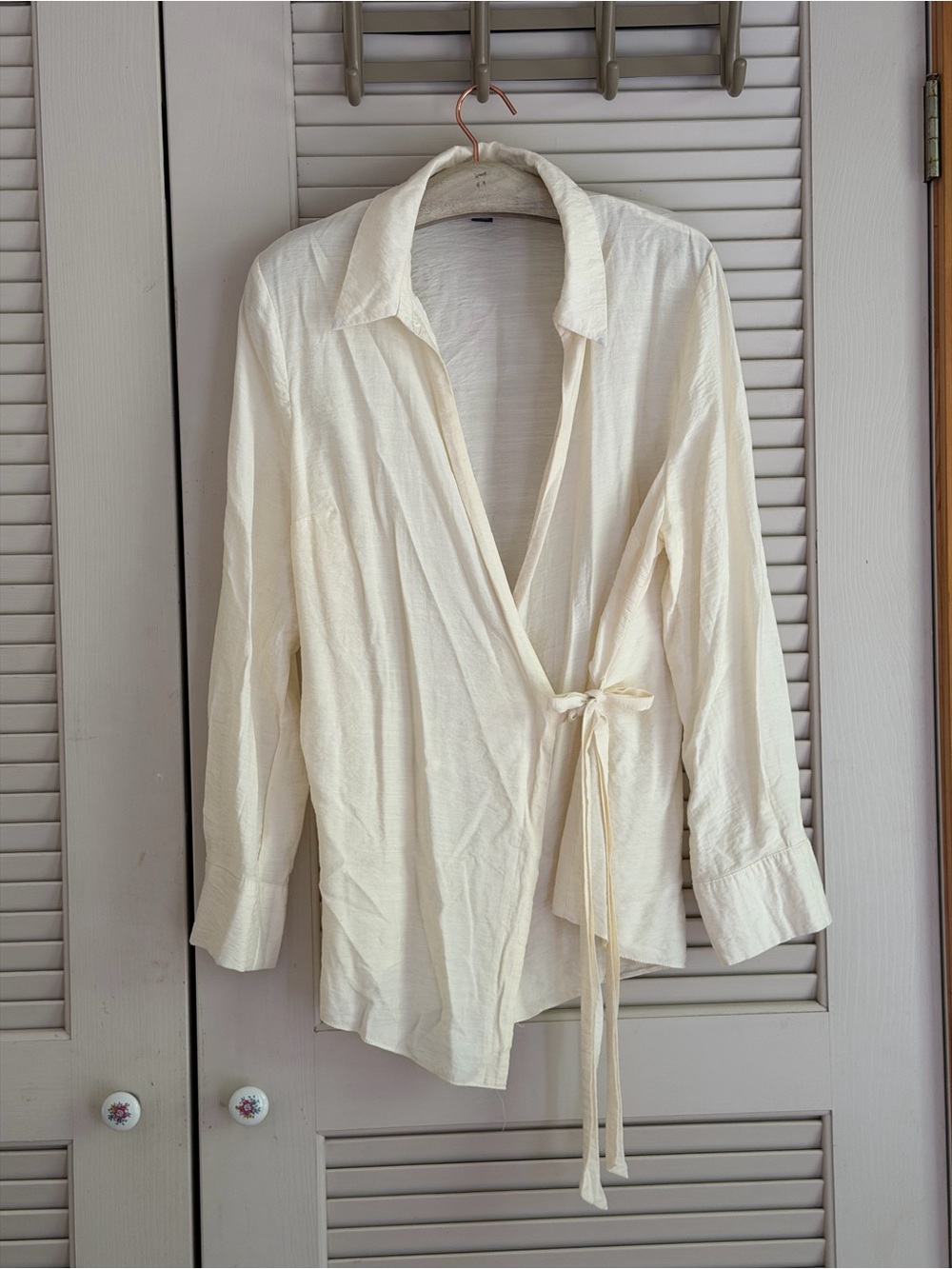 Primark Cream Wrap-Front Shirt